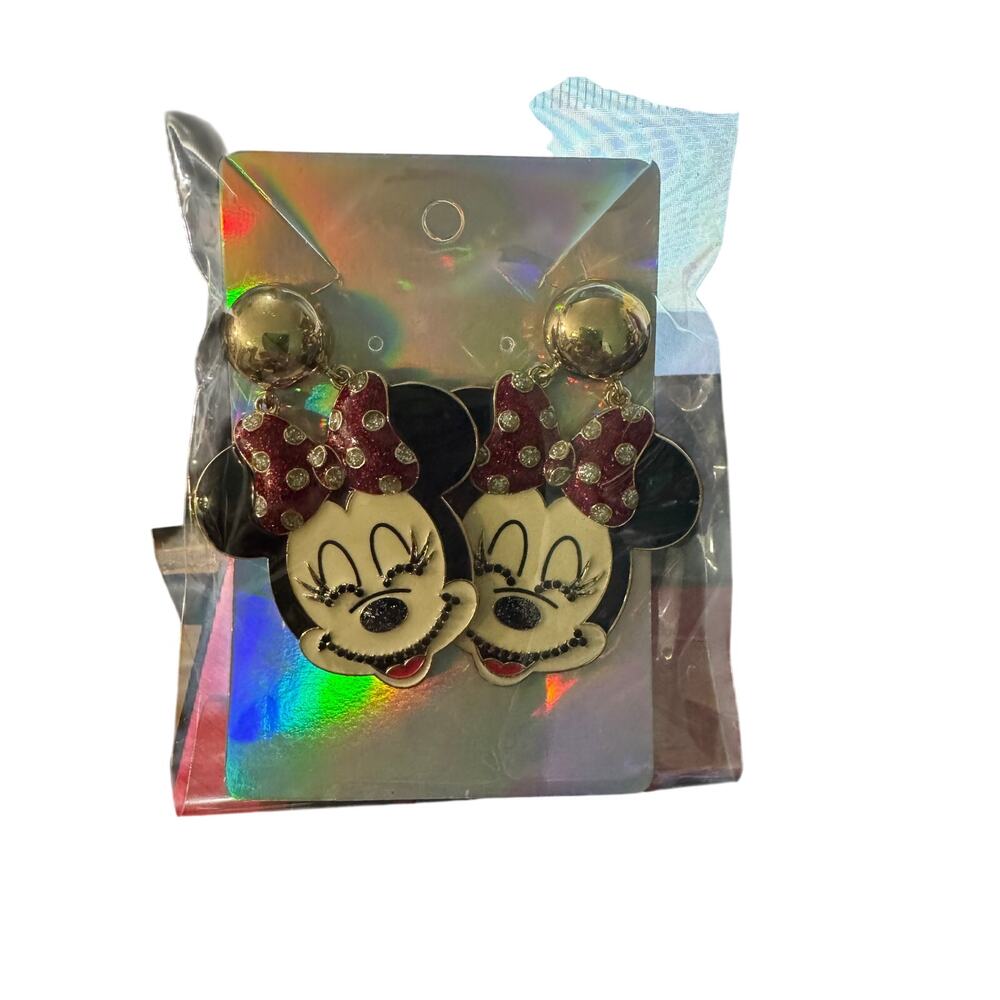 Disney x BaubleBar MINNIE MOUSE EARRINGS Dangle Stud Pierced